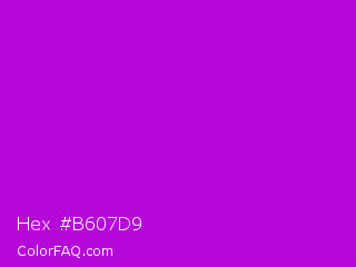 Hex #b607d9 Color Image