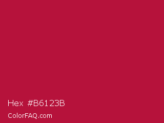 Hex #b6123b Color Image