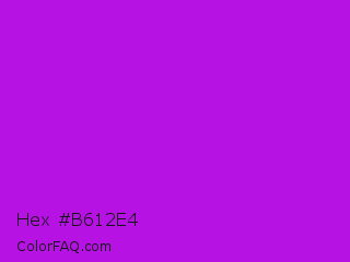 Hex #b612e4 Color Image