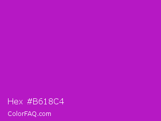 Hex #b618c4 Color Image