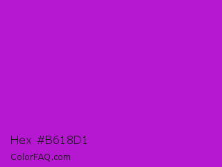 Hex #b618d1 Color Image