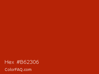 Hex #b62306 Color Image