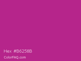 Hex #b6258b Color Image