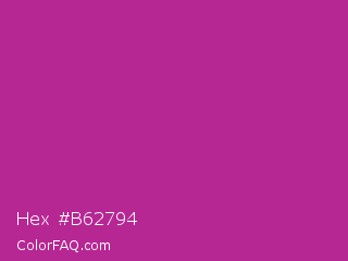 Hex #b62794 Color Image