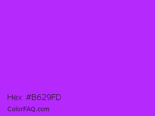 Hex #b629fd Color Image