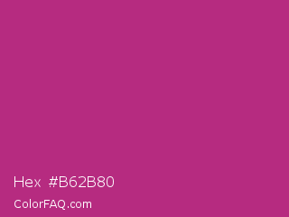 Hex #b62b80 Color Image