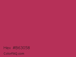 Hex #b63058 Color Image