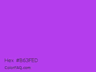 Hex #b63fed Color Image