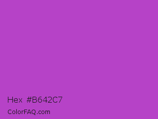 Hex #b642c7 Color Image