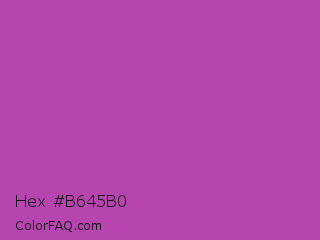 Hex #b645b0 Color Image