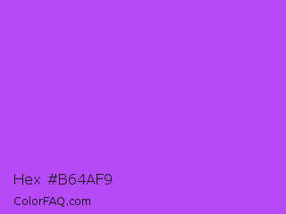 Hex #b64af9 Color Image