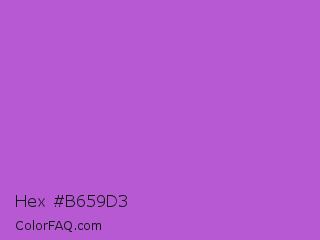 Hex #b659d3 Color Image