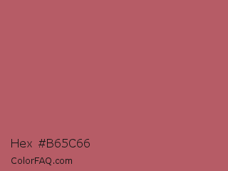 Hex #b65c66 Color Image