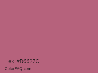 Hex #b6627c Color Image