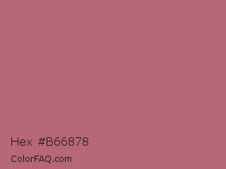 Hex #b66878 Color Image