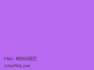 Hex #b668ee Color Image