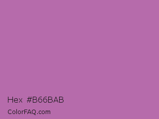 Hex #b66bab Color Image