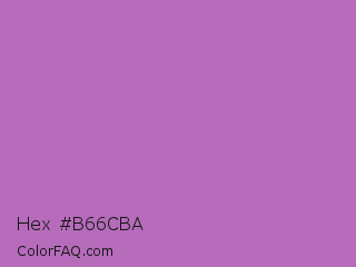 Hex #b66cba Color Image
