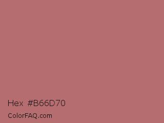 Hex #b66d70 Color Image