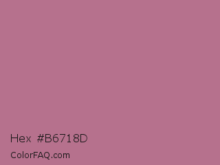 Hex #b6718d Color Image