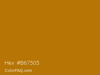 Hex #b67505 Color Image