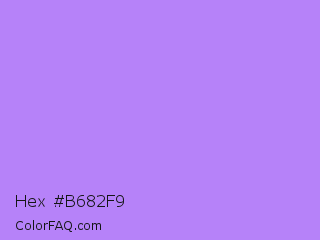 Hex #b682f9 Color Image