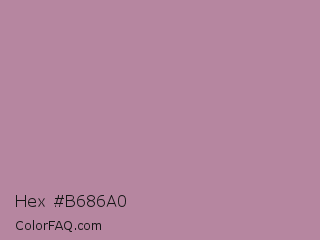 Hex #b686a0 Color Image