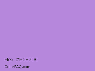 Hex #b687dc Color Image