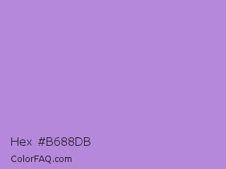 Hex #b688db Color Image