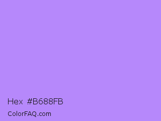 Hex #b688fb Color Image