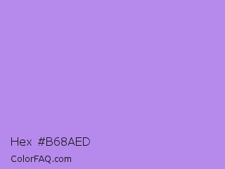 Hex #b68aed Color Image