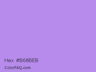 Hex #b68beb Color Image