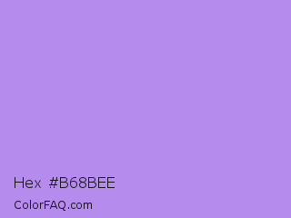 Hex #b68bee Color Image