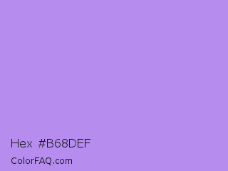 Hex #b68def Color Image