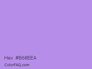 Hex #b68eea Color Image