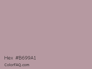 Hex #b699a1 Color Image