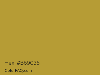 Hex #b69c35 Color Image