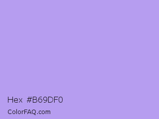 Hex #b69df0 Color Image