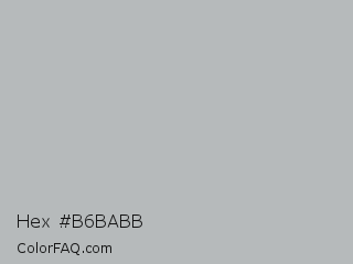 Hex #b6babb Color Image