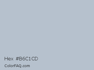 Hex #b6c1cd Color Image