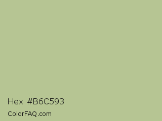 Hex #b6c593 Color Image