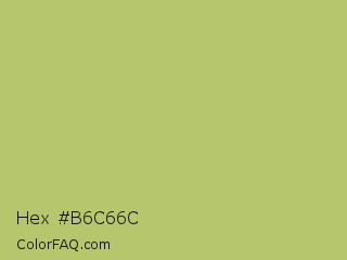 Hex #b6c66c Color Image