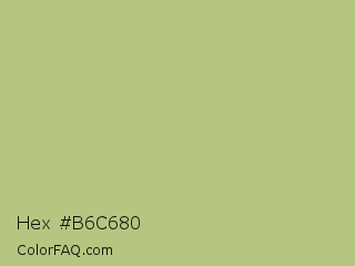 Hex #b6c680 Color Image