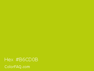 Hex #b6cd0b Color Image