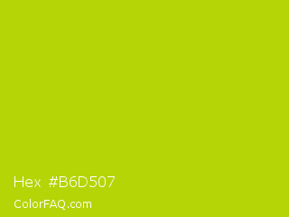 Hex #b6d507 Color Image