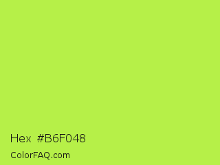 Hex #b6f048 Color Image