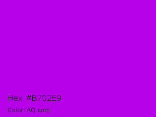 Hex #b702e9 Color Image