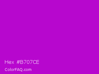 Hex #b707ce Color Image
