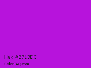 Hex #b713dc Color Image