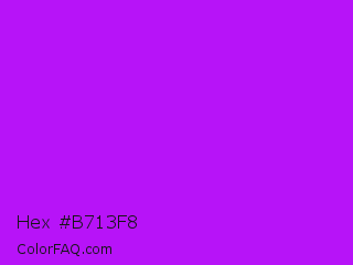 Hex #b713f8 Color Image